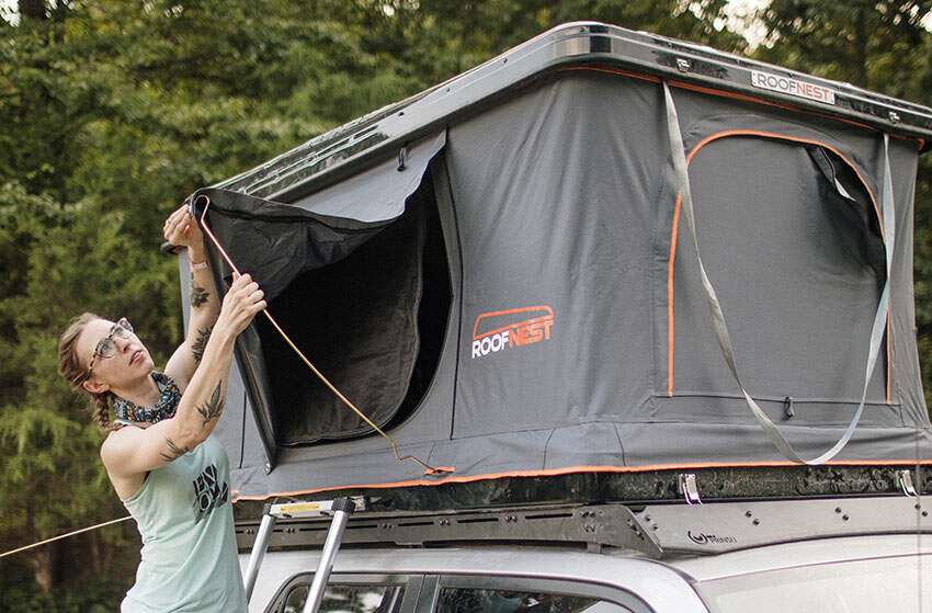 How to store a roof top tent